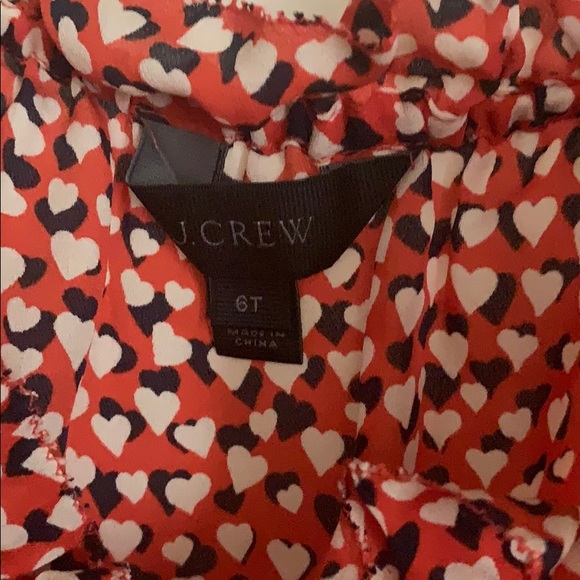 Jcrew cold shoulder heart print top - Picture 3 of 3